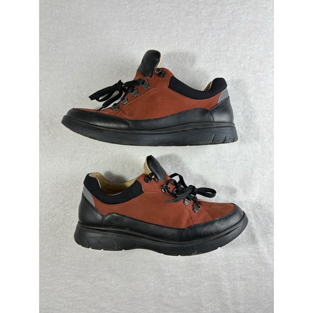 Samuel Hubbard Men's 9.5 M Performance Walker Shoe Red Nubuck Leather Sneaker